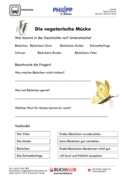 Die vegetarische M&uuml;cke