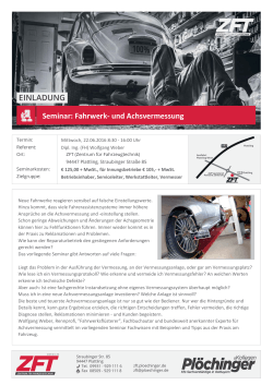 Seminar-Details - ZFT – Zentrum für Fahrzeugtechnik