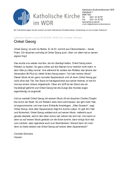 Onkel Georg - Kirche im WDR