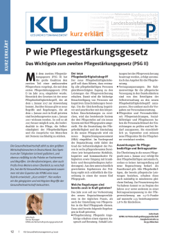 P wie Pflegestärkungsgesetz