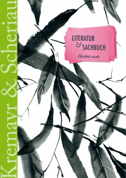 Herbstprogramm 2016 - Kremayr & Scheriau