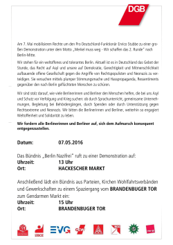 Aufruf 7. Mai 2016 - DGB Bezirk Berlin