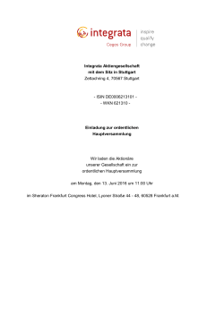 ISIN DE0006213101 - - WKN 621310 - Einla