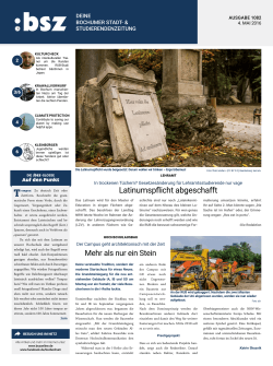 bsz-Ausgabe 1082 vom 4. Mai 2016 - Bochumer Stadt