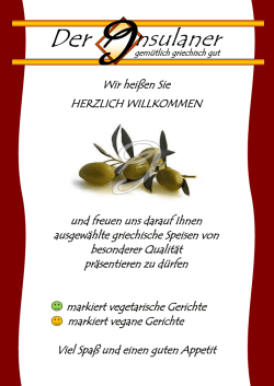 Wir heißen Sie HERZLICH WILLKOMMEN und freuen uns darauf