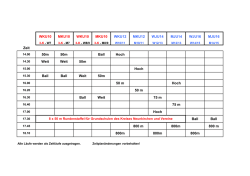 Zeitplan