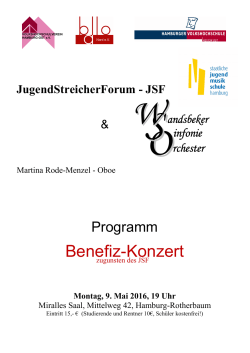 Programm - Wandsbeker Sinfonieorchester