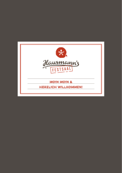 Festsaal - Hausmann`s