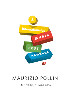 maurizio pollini - Internationales Musikfest Hamburg