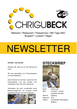 steckbrief - Chrigubeck