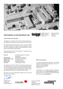 Information an die Nachbarn der