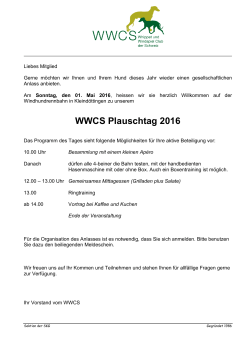 WWCS Plauschtag 2016