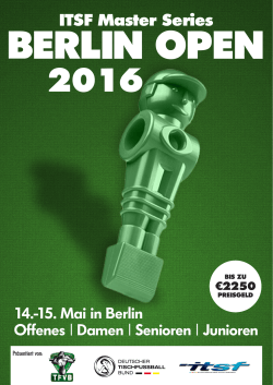 ITSF Master Series BERLIN OPEN 2016