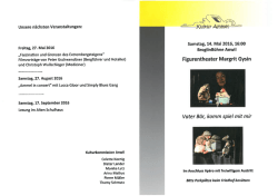 Figurentheater am 14.05.2016