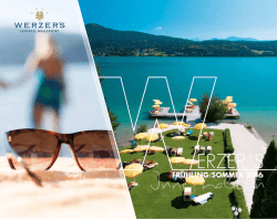 Hotelprospekt 2016 - Werzer`s Hotels am W&ouml;rthersee