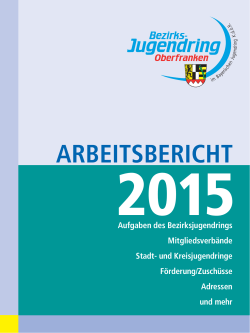 arbeitsbericht - Bezirksjugendring Oberfranken
