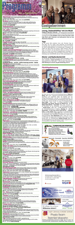 2016 Mai - August Seite 2 - Mehrgenerationenhaus