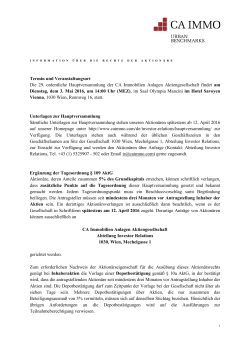 Information &uuml;ber Aktion&auml;rsrechte