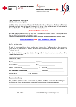 Formular Blutspende-Challenge Bremen