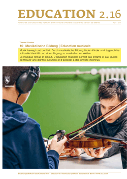 education 2.16 - Erziehungsdirektion des Kantons Bern