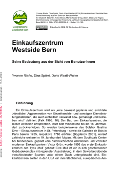 Einkaufszentrum Westside Bern - boris
