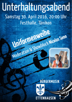 Festf&uuml;hrer zur Uniformenweihe 2016