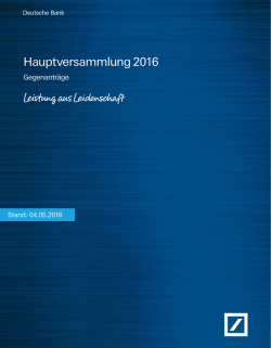 Hauptversammlung