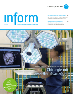 Inform April 2016 - Kantonsspital Aarau