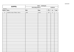 Doppel - Zum BSV Bowling