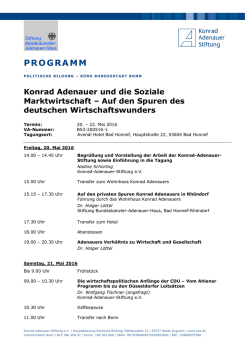 Programm - Adenauer Campus