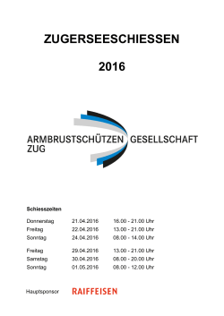 ASG Zug - Zentralschweizer Armbrustschützen Verband