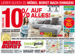 LIEBER GLEICH ZU M&Ouml;BeL BorSt naCH eHingen!