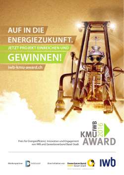 Broschüre: IWB KMU Award 2016