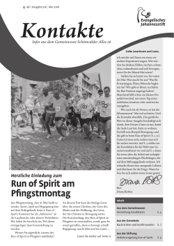 Run of Spirit am Pfingstmontag