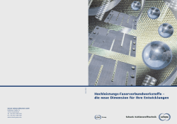 Hochleistungs-Faserverbundwerkstoffe &ndash; die neue
