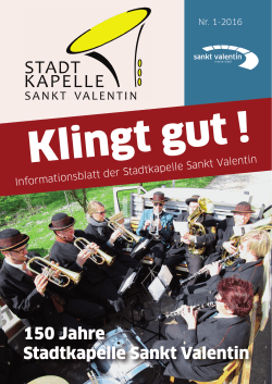 Zeitung Stadtkapelle Sankt Valentin 2016.indd