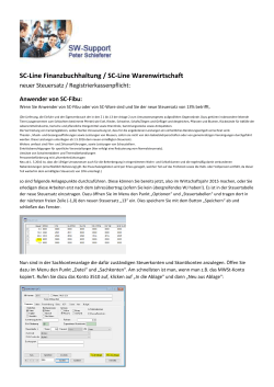 SC-Line Finanzbuchhaltung / SC-Line Warenwirtschaft