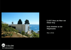 E.1027 Haus am Meer von Eileen Gray Erste Arbeiten an der