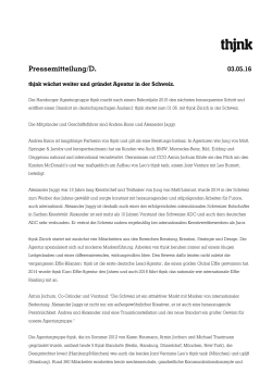 Thjnk: Hamburger Agenturgruppe gründet neuen