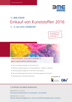 einkauf von kunststoffen 2016