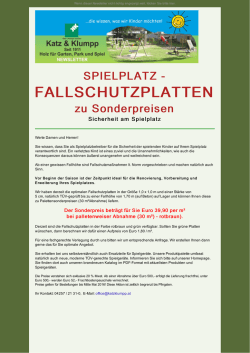 Fallschutzplatten zu Sonderpreisen