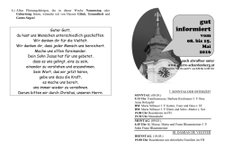 gut informiert