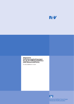 AVB R+V-MietschutzPolice