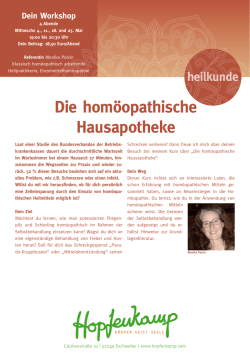 Infoblatt zum Seminar