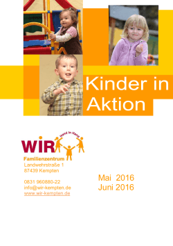 Mai 2016 Juni 2016 - Familienzentrum Kempten