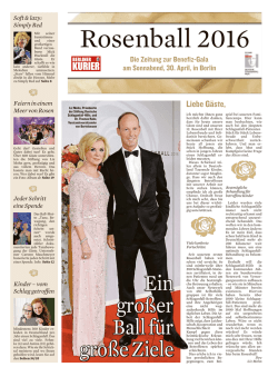 Rosenball Zeitung - Berliner Kurier