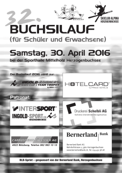 32.Buchsilauf - Ingold Sport + Mode AG