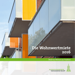 Die Wohnwertmiete 2016 - Allgemeine Deutsche Schiffszimmerer