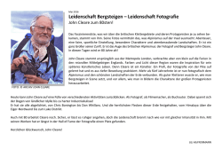 Leidenschaft Bergsteigen – Leidenschaft Fotografie