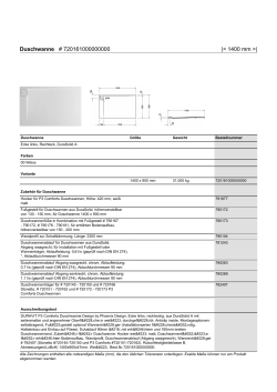 Duschwanne # 720161000000000 |